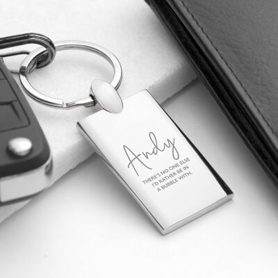 Personalised Special Person Rectangle Keyring (PER4073-001) (TreatRepublic2660)