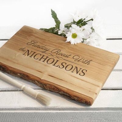 Personalised Sunday Roast Rustic Carving Board (discontinued) (TreatRepublic2709)