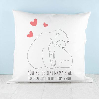 Personalised The Best Mama Bear Cushion Cover (PER3339-001) (TreatRepublic2737)