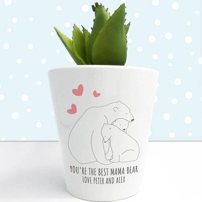Personalised The Best Mama Bear Mini Vase (PER3353-001) (TreatRepublic2739)
