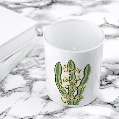 Personalised Tough as Cactus Tealight Holder (PER3770-001) (TreatRepublic2768)