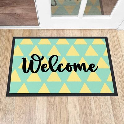 Personalised Triangle Pattern Doormat (PER4364) (TreatRepublic2777)