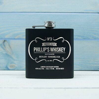 Personalised Whisky Vintage Hip Flask (PER955-001) (TreatRepublic2865)