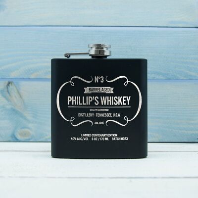 Personalised Whisky Vintage Hip Flask (PER955-001) (TreatRepublic2865)