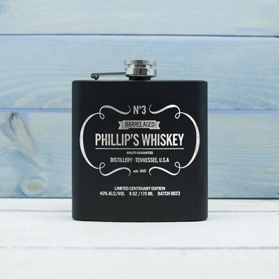 Personalised Whisky Vintage Hip Flask (PER955-001) (TreatRepublic2866)
