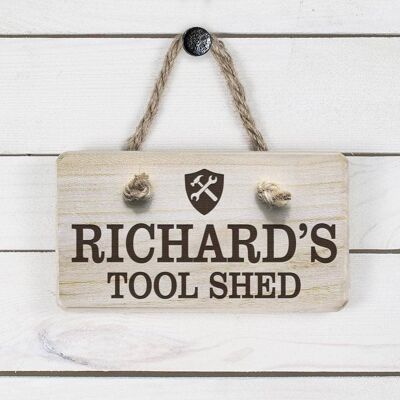 Personalised Wooden Tool Shed Sign (PER2692-001) (TreatRepublic2917)