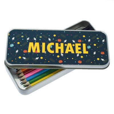 Planets and Space Themed Pencil Case (PER863-001) (TreatRepublic2971)