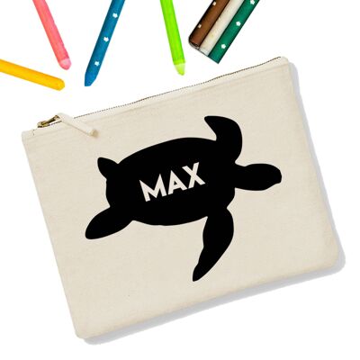 Sea Turtle Personalised Zipup Pencil Case (PER4063-001) (TreatRepublic3067)