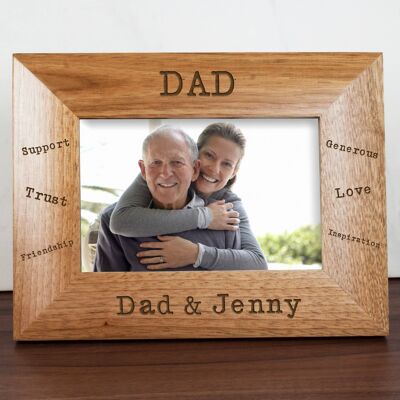 Sentiments Dad Engraved Photo Frame (PER283-001) (TreatRepublic3069)