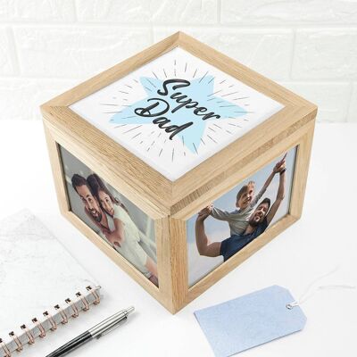 Super Dad - Large Photo Keepsake Box (PER4511) (TreatRepublic3130)