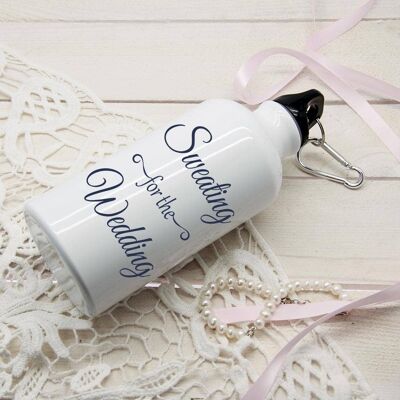 Sweating For The Wedding Personalised Water Bottle (PER2138-001) (TreatRepublic3131)