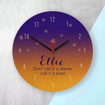 The Desert At Dusk Personalised Wall Clock (PER2117-LRG) (TreatRepublic3143)