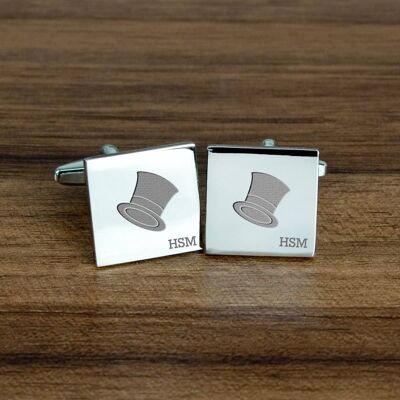 Top Hat Cufflinks (PER419-001) (TreatRepublic3169)