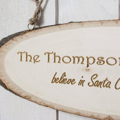 We Believe In Christmas Wooden Sign (PER1002-001) (TreatRepublic3194)