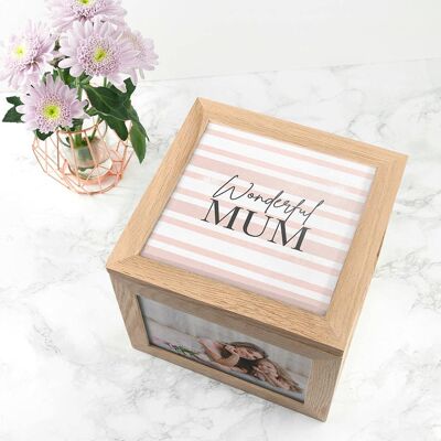 Wonderful Mum - Large Photo Keepsake Box (PER4512) (TreatRepublic3214)