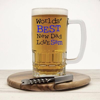 World's Best New Dad Tankard (PER2210) (TreatRepublic3217)