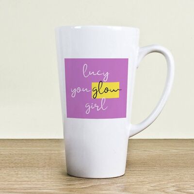 You Glow Girl Latte Mug (PER3562-PUR) (TreatRepublic3236)