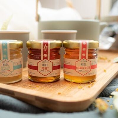 Tasting Trio: Spring Flower Honey, Summer Flower Honey, Forest Honey