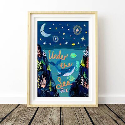 Under the Sea Art Print A4 21 x 29.7cm