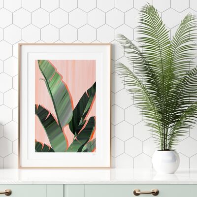 Banana Leaves Art Print A3 - 29.7 x 42cm