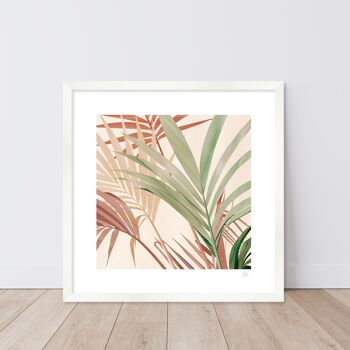 Feuille de palmier tropical Impression artistique 2