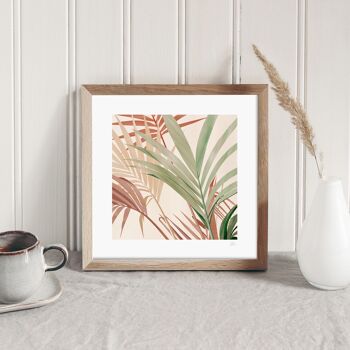 Feuille de palmier tropical Impression artistique 4