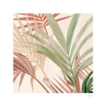 Feuille de palmier tropical Impression artistique 5