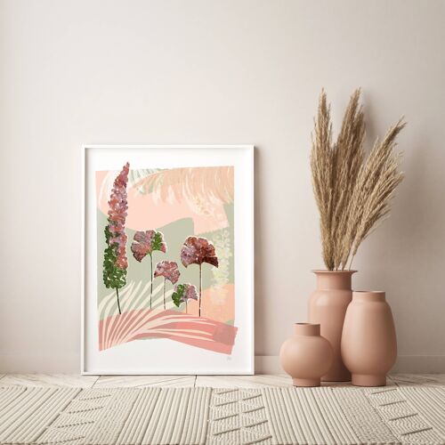 Serene Botanical Print 1 A4- 21 x 29.7cm