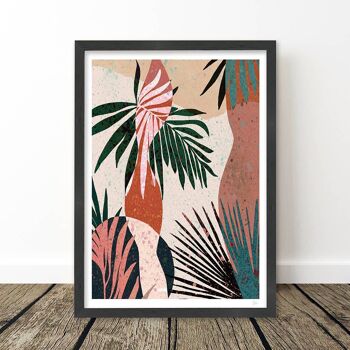 Terrazzo Tropical Leaf 3 Art Print A4 - 21 x 29,7 cm 3