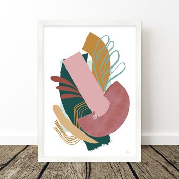 Leaf Abstract Varietas Art Print A3 - 29,7 x 42 cm 4