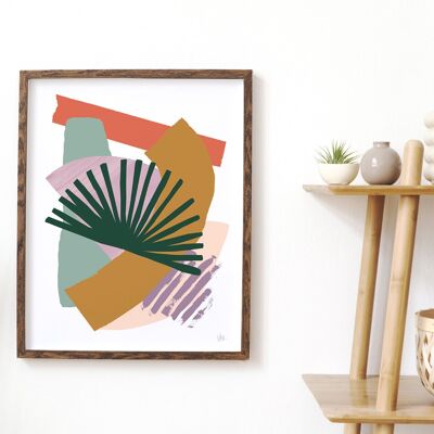 Abstract Shapes Tactus Art Print A4- 21 x 29.7cm