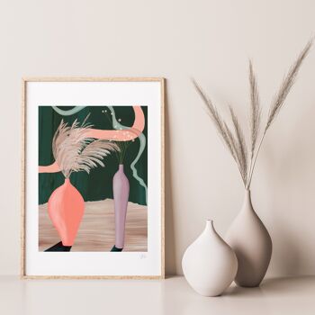 Vase abstrait Art Print A4 - 21 x 29,7 cm 2