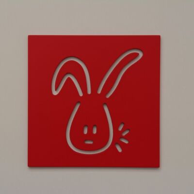 Rabbit Wall Decoration (9 color) - black