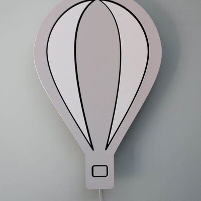 Hot Air Balloon Wall Light - light grey