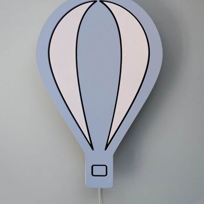 Hot Air Balloon Wall Light - light blue