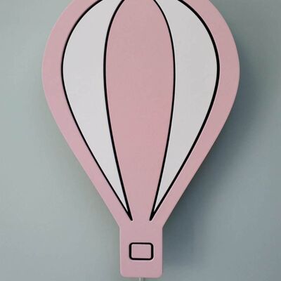 Hot Air Balloon Wall Light - light  pink