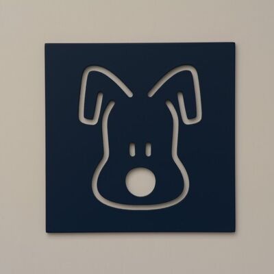 Dog Wall Decoration (9 color) - white