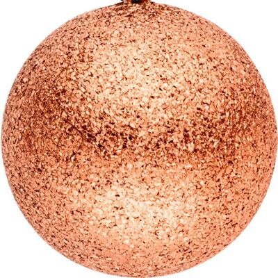Pendentif glamour boule diamantée D=9mm en acier inoxydable - rose