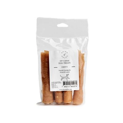 Hundtugg Chewy - tuggrulle svensk grissvål 4-pack , 6721839530161