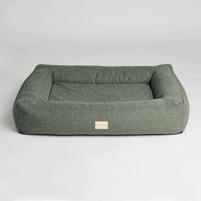 Box bed hundsäng - trendig i memory foam, Moss , 6721830748337-bb-l-a13