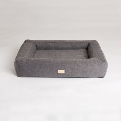 Hundbädd Box bed - trendig, memory foam, mörkgrå , 6721842774193-BB-s-a19