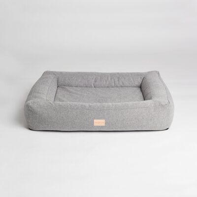 Hundbädd Box bed - stilren, memory foam, ljusgrå , 6721842512049-BB-s-a18
