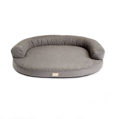 Hundsäng Lounger - ergonomisk hundsoffa grå , 6721827012785-GA-2