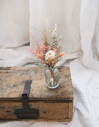 Ensemble petit vase cylindrique ADRIEL et son bouquet de fleurs séchées collection "Summer Feeling" - n° 2 2