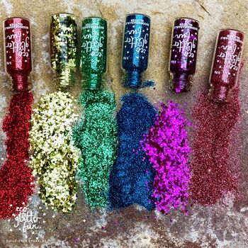 Eco Glitter Fun Sparkle 6pcs Pride Rainbow Kit en boîte 2