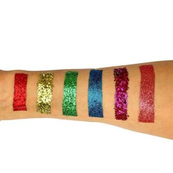 Eco Glitter Fun Sparkle 6pcs Pride Rainbow Kit en boîte 3