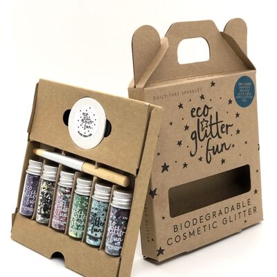 Eco Glitter Fun Sparkle 6pcs Blends Kit en caja