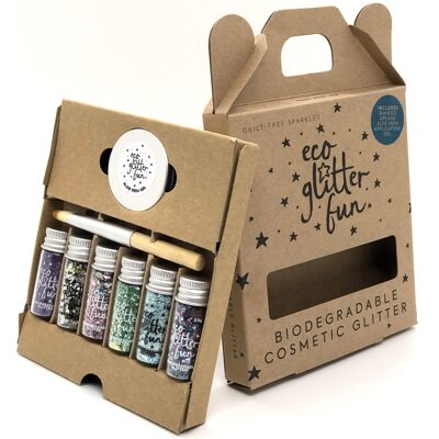 Eco Glitter Fun Sparkle 6pcs Blends Kit en boîte