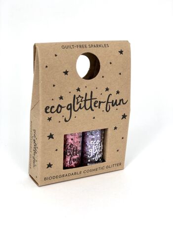 Eco Glitter Fun Sparkle Mini Boîte 3 - Violetta & Rosa 1