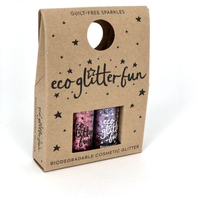 Mini scatola Eco Glitter Fun Sparkle 3 - Violetta e Rosa